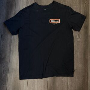 Billabong Men's Black Tee with Logo